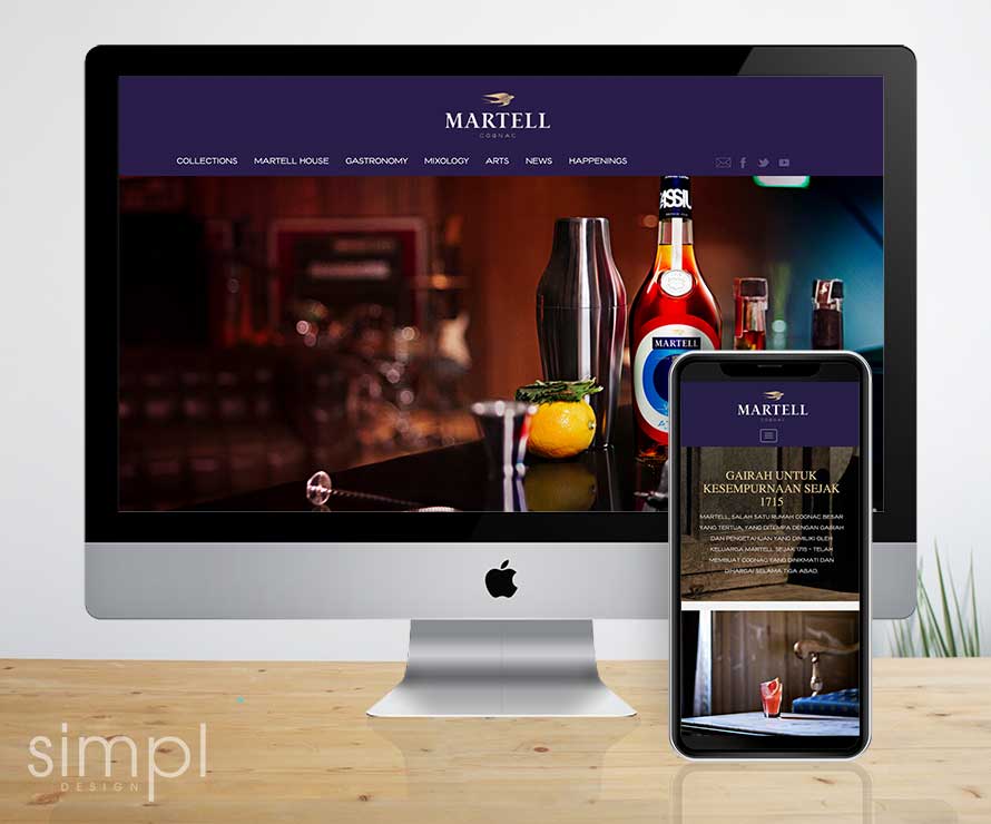 Martell Cognac's Website Design & Development
